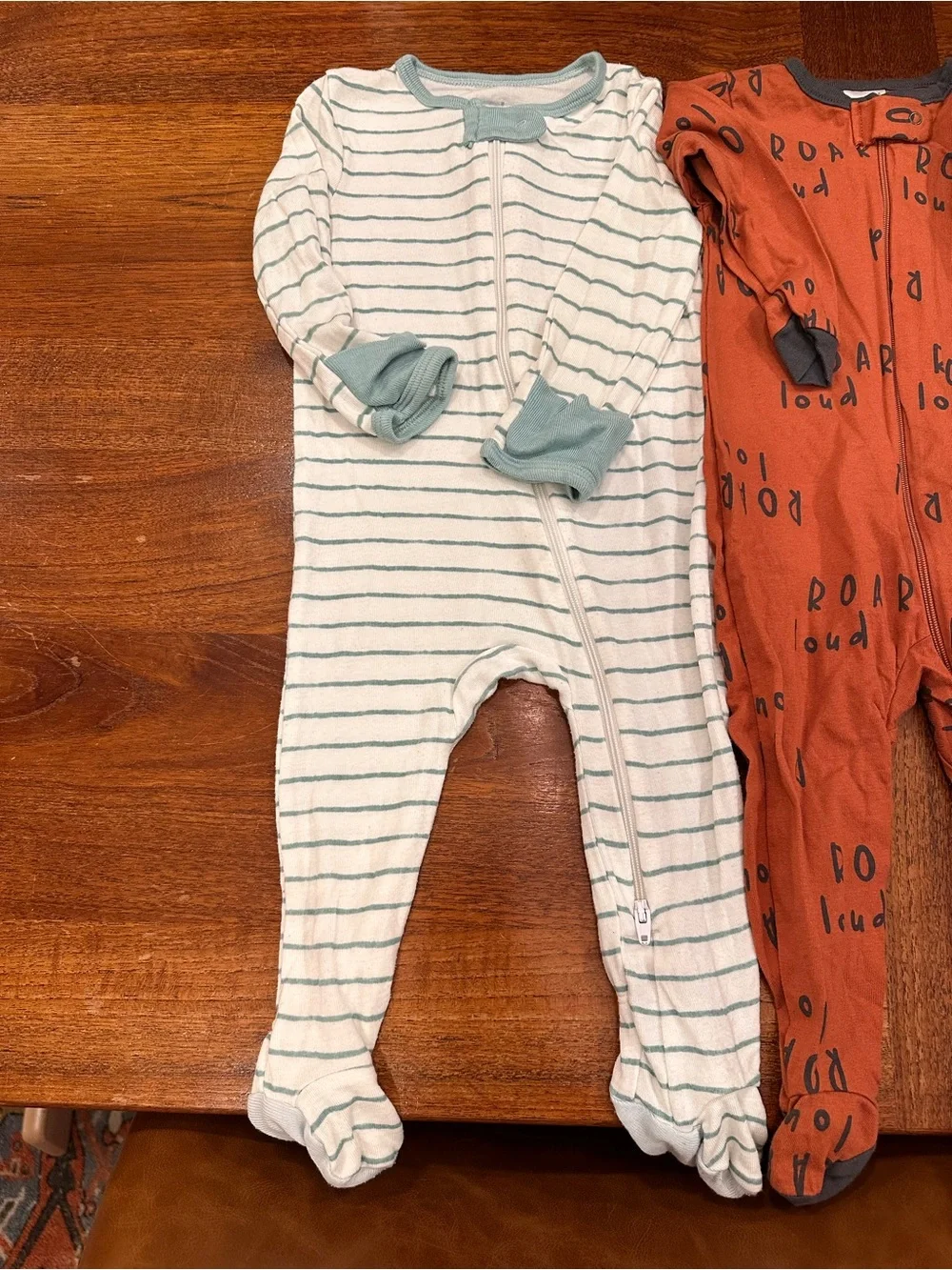 Set of 3 Baby Boy Footies, 6-9 Months